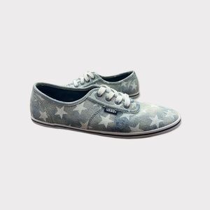 Vans Lace Up Low Stars Acid Denim Sneakers